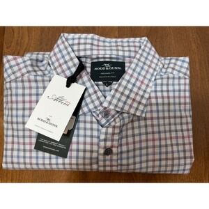 New Rodd & Gunn Port Hutt LS Shirt Oyster Check Men's Sz Large